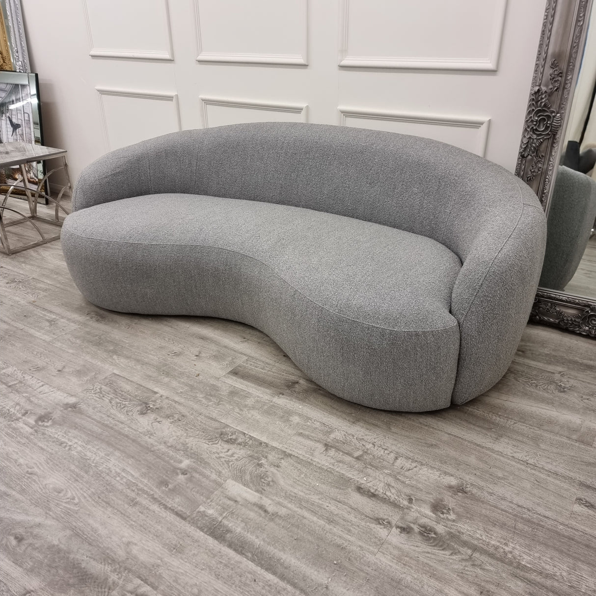 The Wave Grey Boucle Sofa