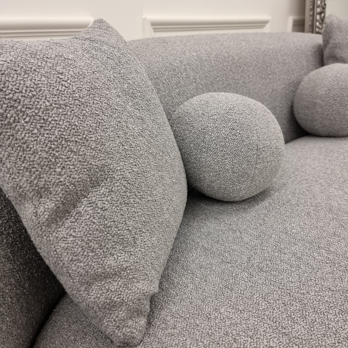 The Wave Grey Boucle Sofa