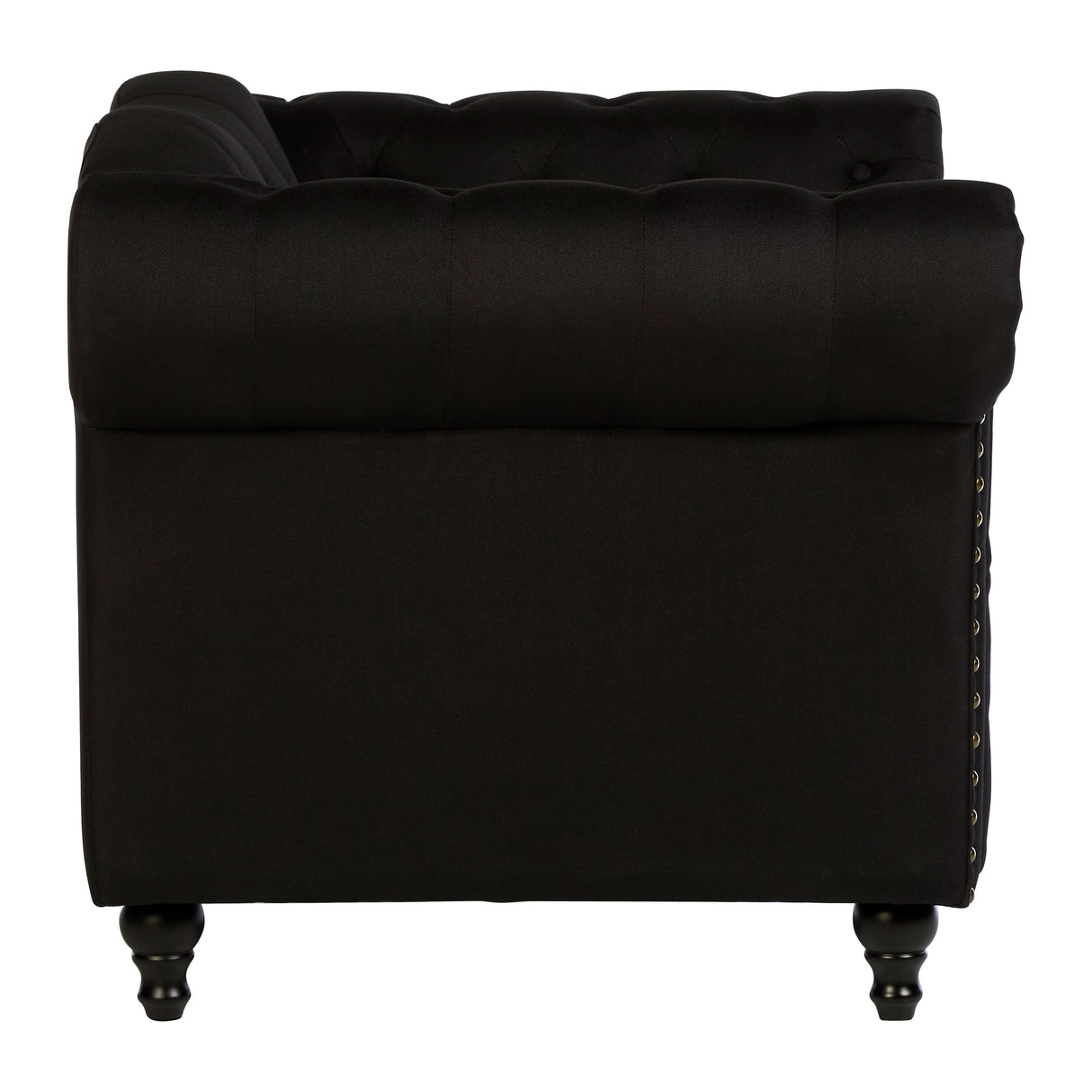 Black Chesterfield Armchair