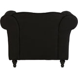 Black Chesterfield Armchair