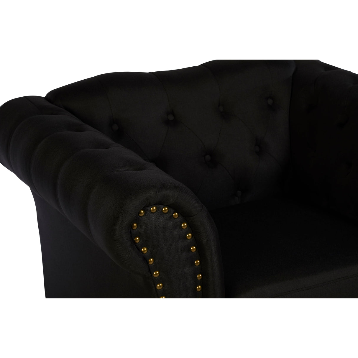 Black Chesterfield Armchair