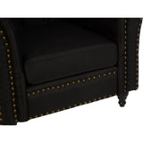 Black Chesterfield Armchair