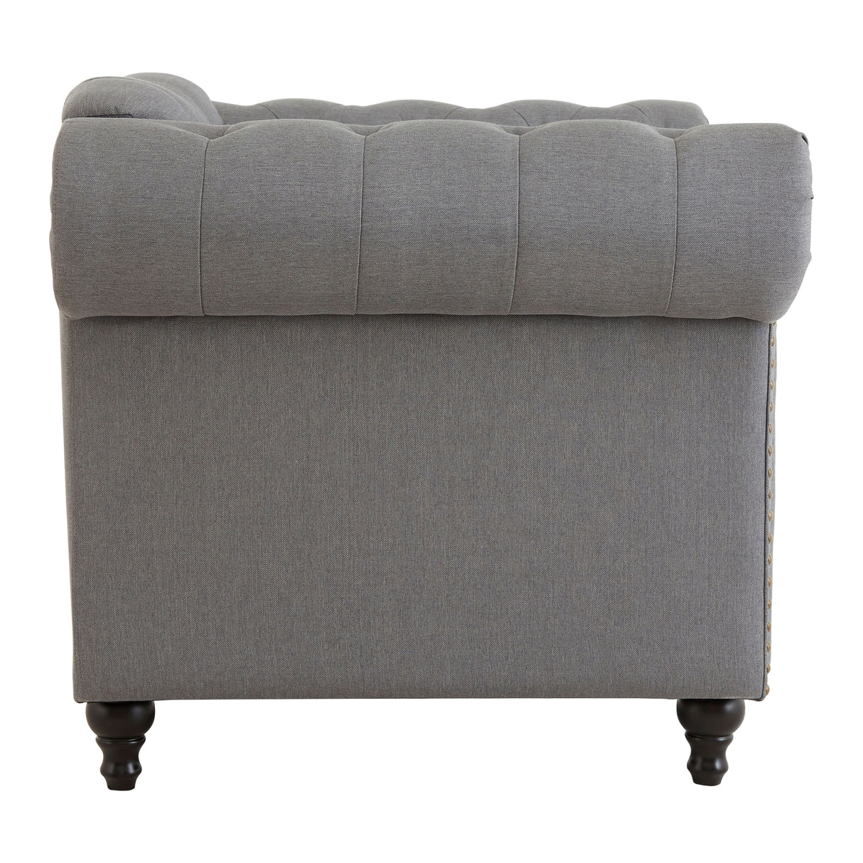 Grey Chesterfield Armchair