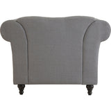 Grey Chesterfield Armchair