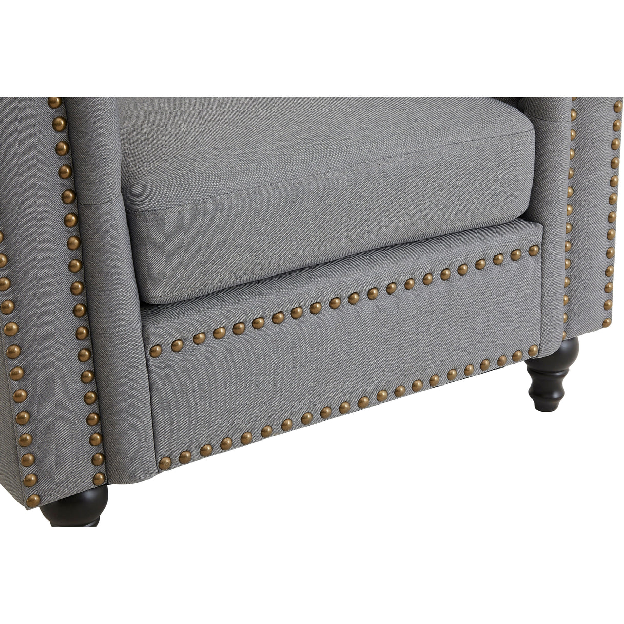 Grey Chesterfield Armchair