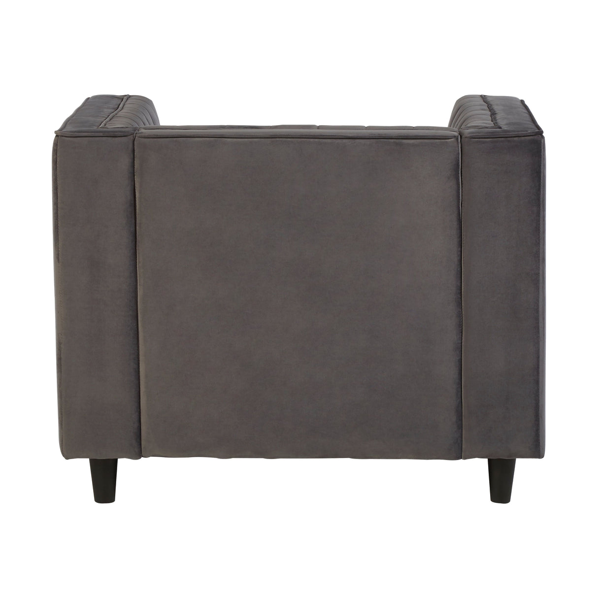 Angelica Grey Velvet Accent Chair