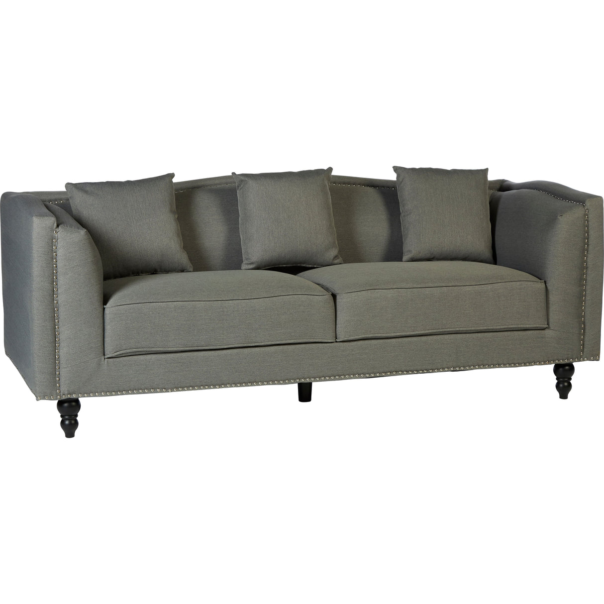 Giulia 2 Seat Grey Sofa