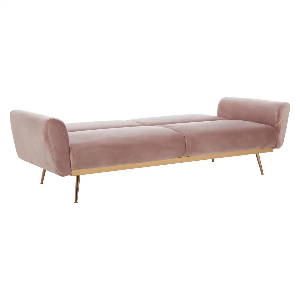 Hatona Pink Velvet Sofa Bed