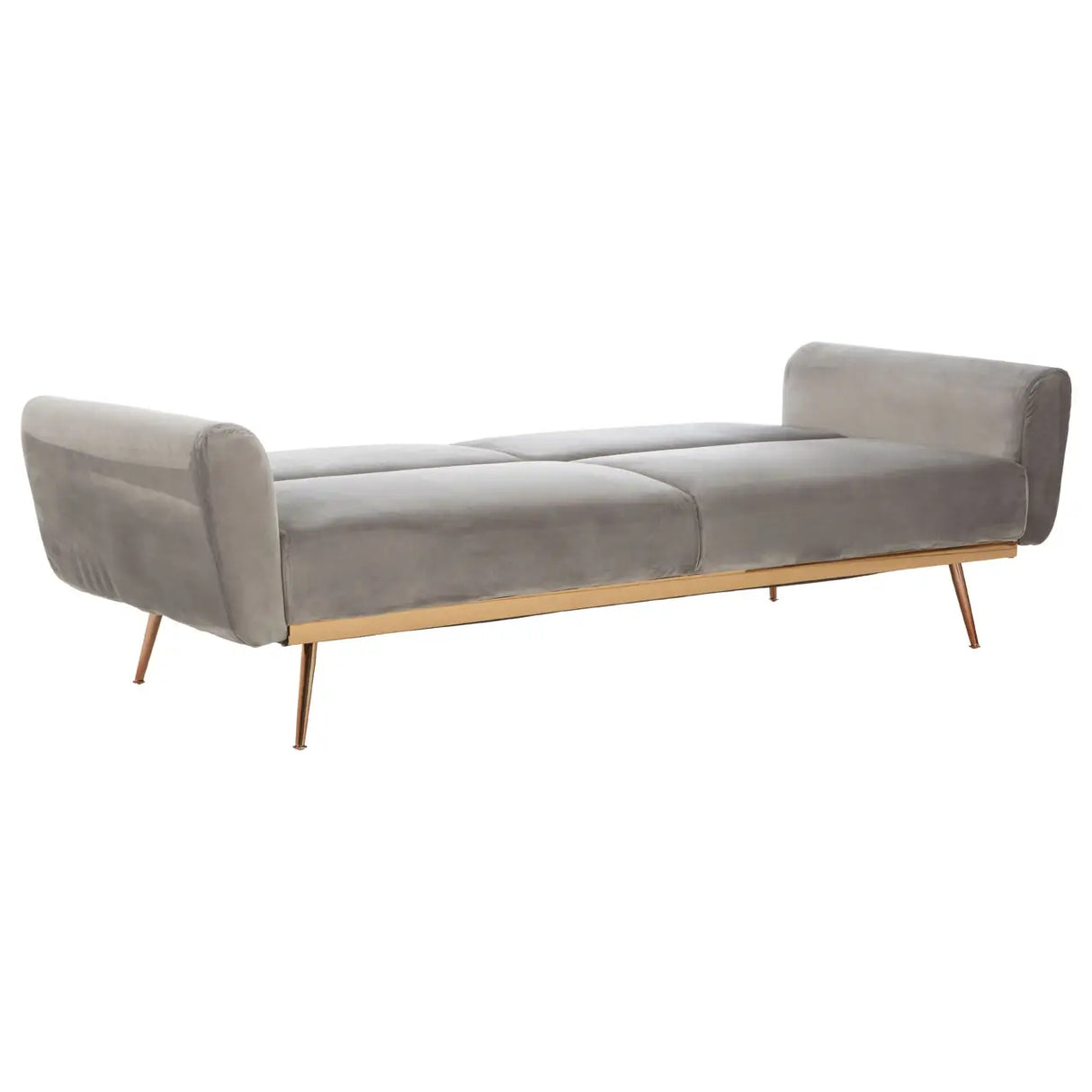 Hatona Grey Velvet Sofa Bed