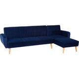 Seren 3 Seat Navy Sofa Bed