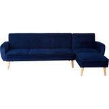 Seren 3 Seat Navy Sofa Bed