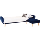 Seren 3 Seat Navy Sofa Bed