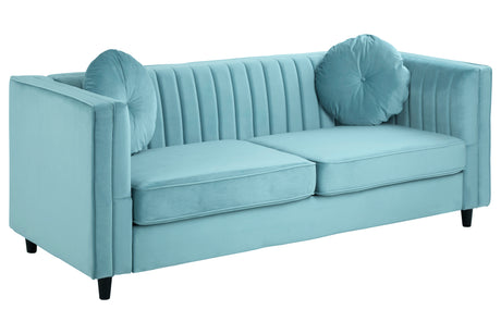 Alessia Green Luxe 3 Seat Velvet Sofa