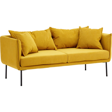 Madis 2 Seat Yellow Sofa