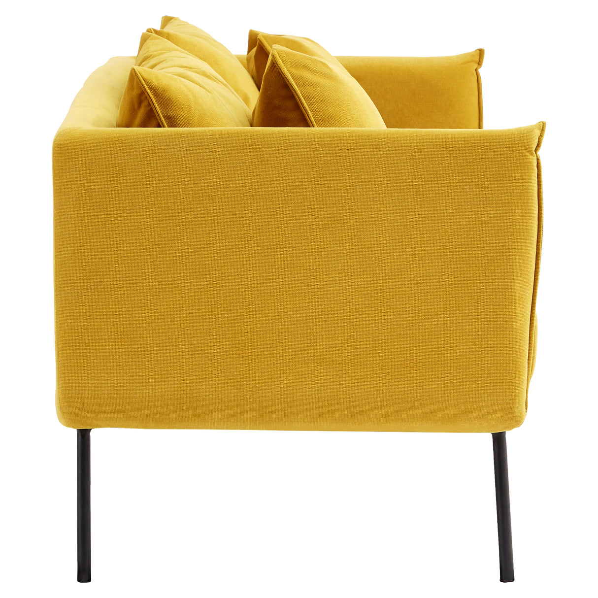 Madis 2 Seat Yellow Sofa