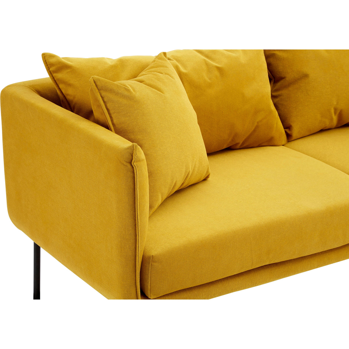 Madis 2 Seat Yellow Sofa