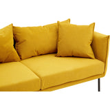 Madis 2 Seat Yellow Sofa