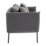 Madis 2 Seat Grey Sofa