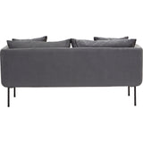 Madis 2 Seat Grey Sofa