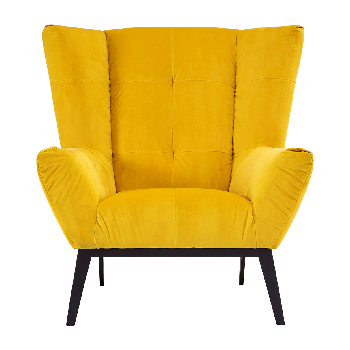 Mike Yellow Fabric Armchair