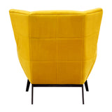 Mike Yellow Fabric Armchair