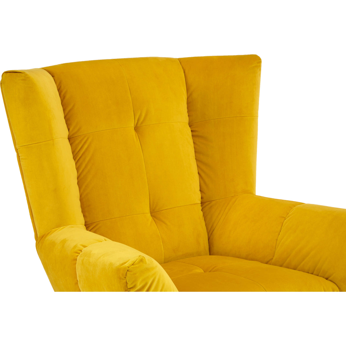 Mike Yellow Fabric Armchair