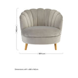 Lucia Grey Accent Chair