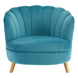 Lucia Blue Accent Chair