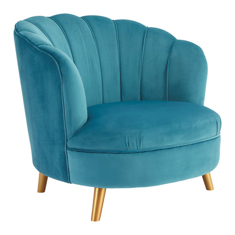 Lucia Blue Accent Chair