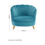 Lucia Blue Accent Chair