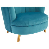 Lucia Blue Accent Chair