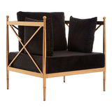 Ava Rose Gold Accent Chair