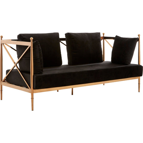 Ava 2 Seat Rose Gold Sofa