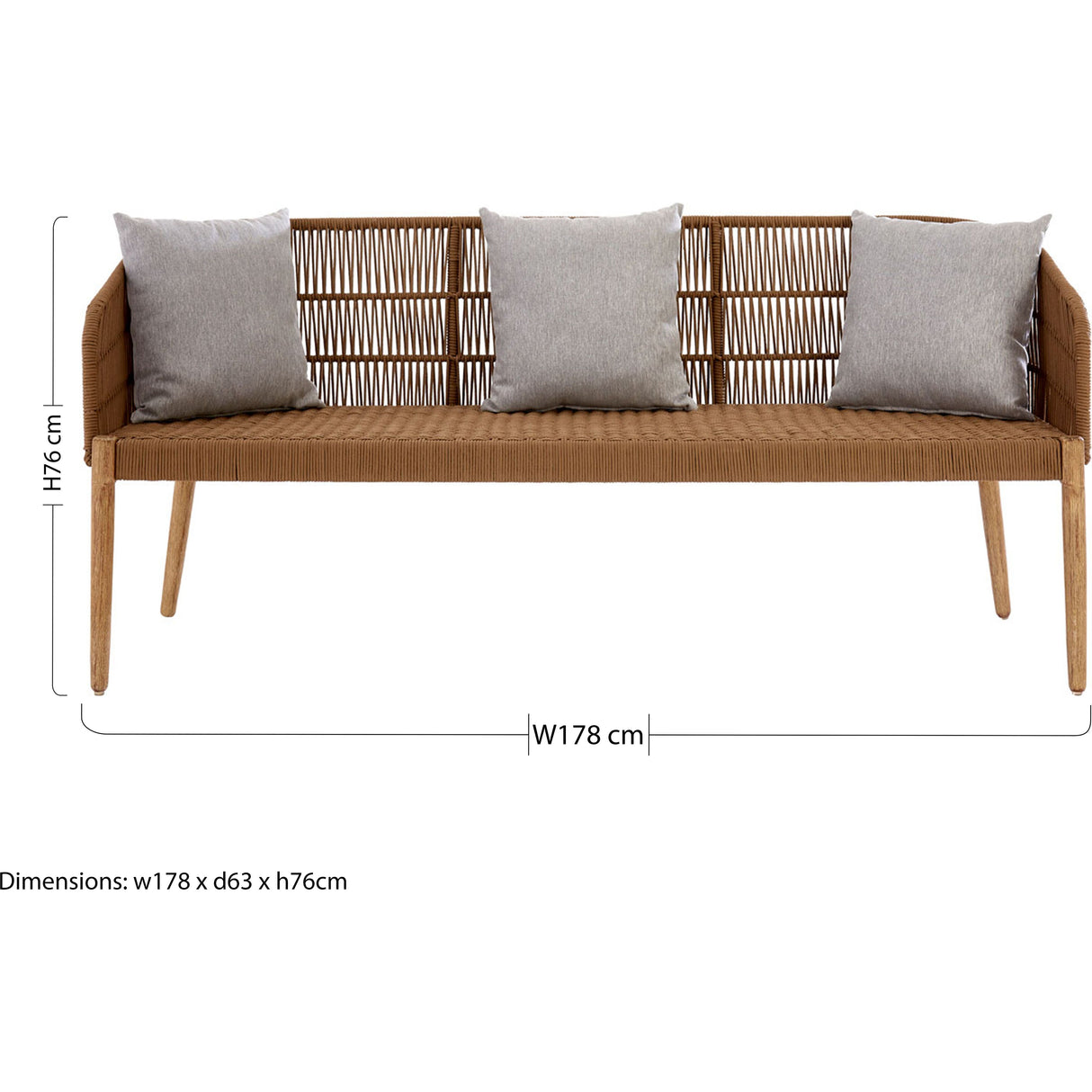 Olie 3 Seat Sofa