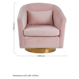 Lucy Pink Accent Chair