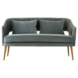 Henry Blue Velvet Sofa