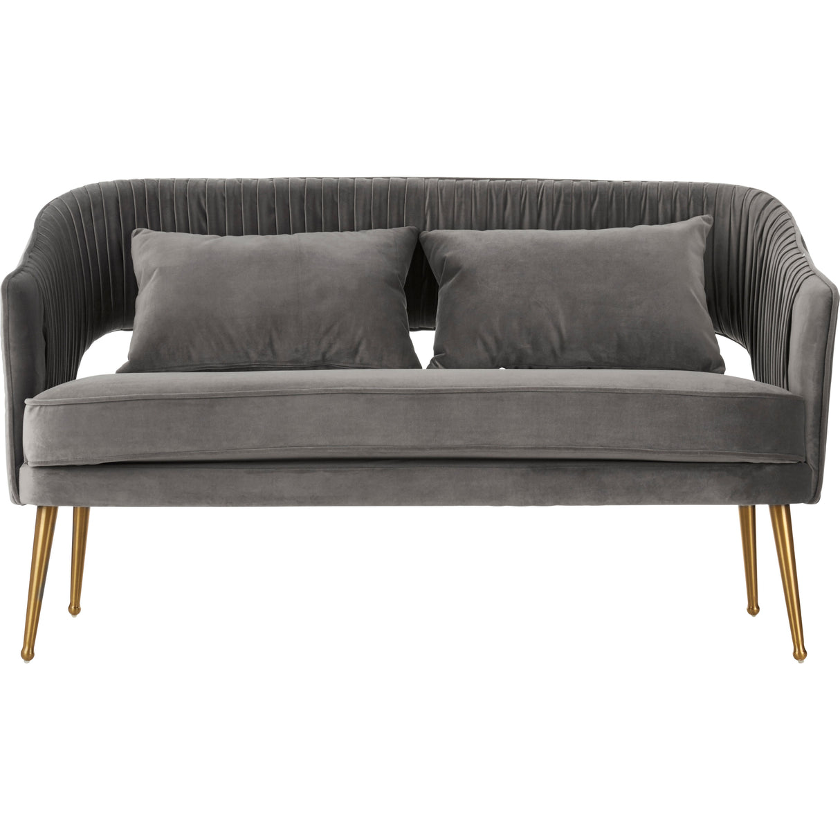 Henry Grey Velvet Sofa