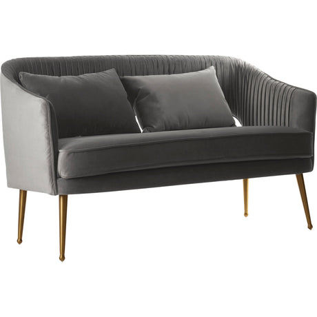 Henry Grey Velvet Sofa