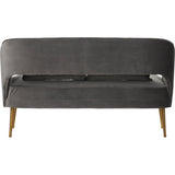 Henry Grey Velvet Sofa