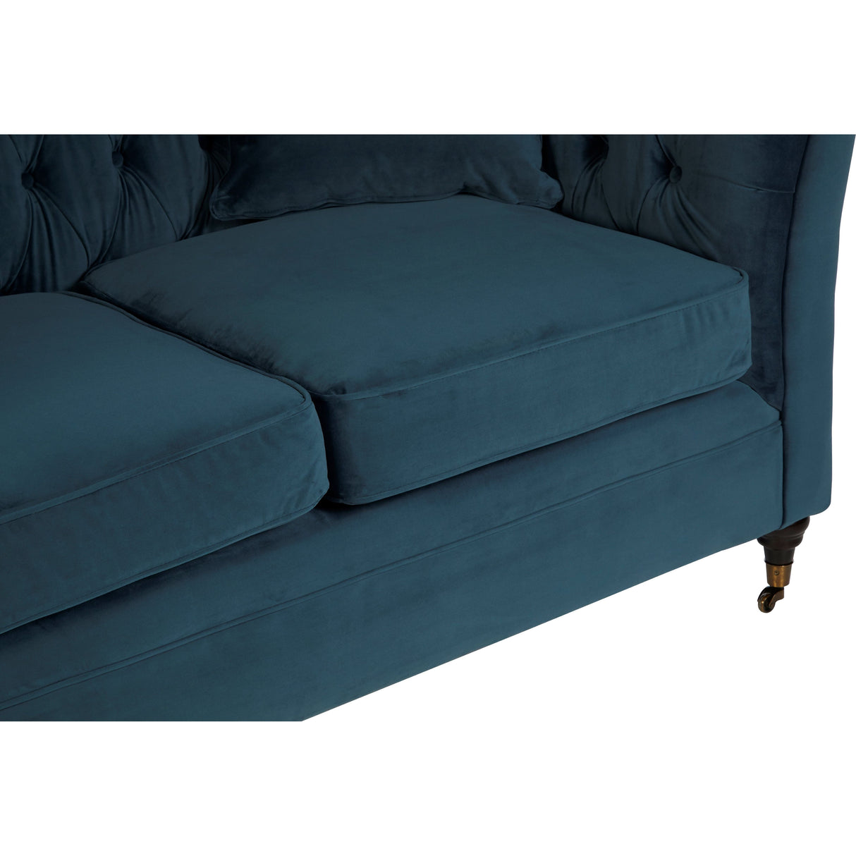 Matteo 2 Seat Blue Velvet Sofa