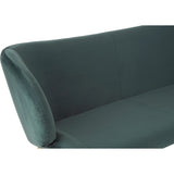 Madis 2 Seat Green Sofa