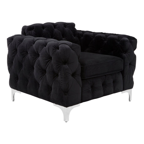 Richard Chesterfield Armchair Black