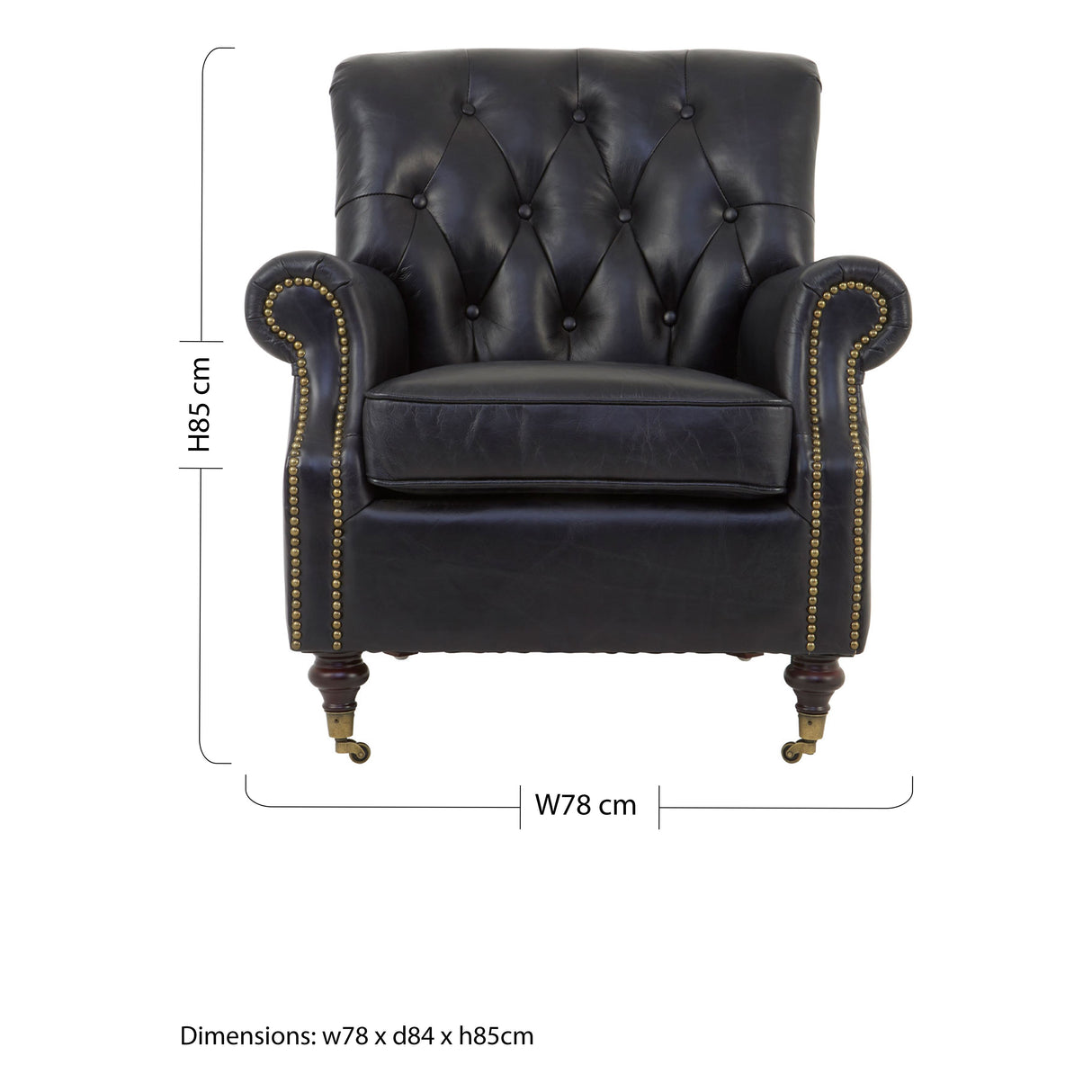 Romeo Black Armchair