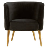 L.A. Black Tub Accent Chair