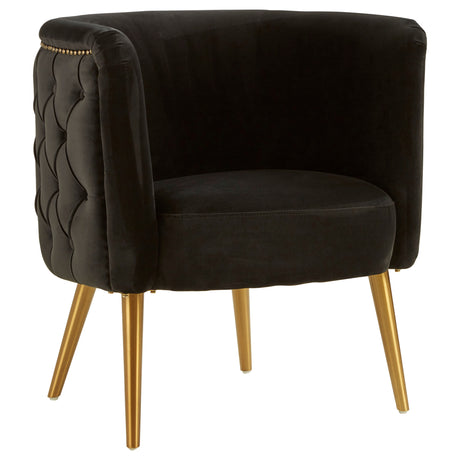 L.A. Black Tub Accent Chair