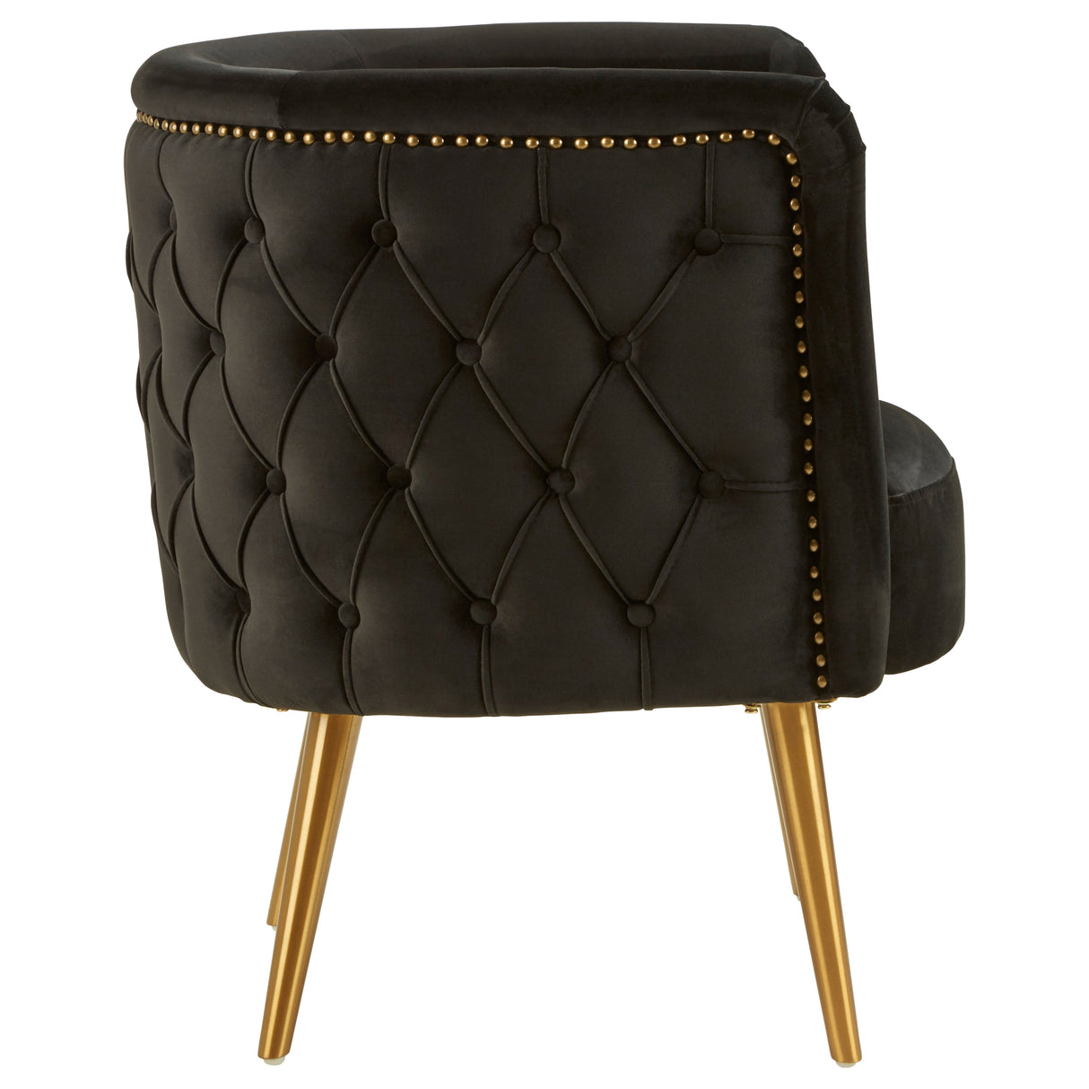 L.A. Black Tub Accent Chair