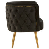 L.A. Black Tub Accent Chair