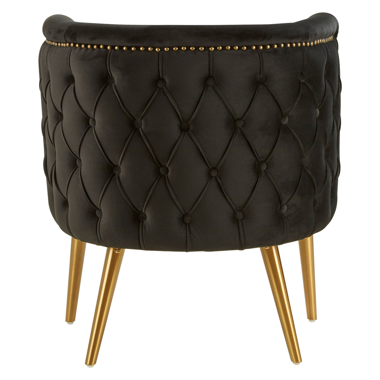 L.A. Black Tub Accent Chair