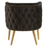 L.A. Black Tub Accent Chair