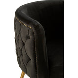 L.A. Black Tub Accent Chair